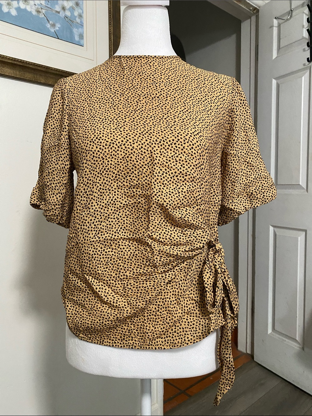 TED BAKER LONDON Black leopard print! Size 1